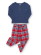 Pyjama hiver enfant avec pantalon flanelle - coton bio