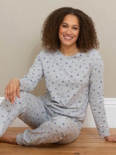 Pyjama en coton bio stretch pour femme