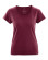 T-shirt femme en chanvre et coton bio couleur rouge vin