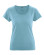 T-shirt femme en chanvre et coton bio bleu