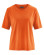 T-shirt orange en chanvre et coton bio