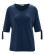 T-shirt chanvre coton bio avec noeuds bleu marine