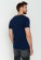 T-shirt coton bio bleu marine homme
