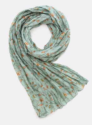 Foulard en soie motifs fleurs