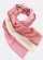 Foulard tons rouges roses coton bio