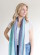 foulard femme tons bleus