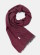 Echarpe en coton biologique tons rouges