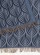 Echarpe d'hiver en coton biologique jacquard tons bleus