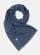 Echarpe en coton biologique tons bleus