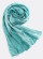 Foulard soie dégradé turquoise