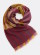 Foulard laine merinos naturelle tons olive violet