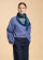 Foulard carré femme en pure laine mérinos
