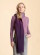 Echarpe légère laine mérinos femme tons violet