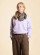 Foulard carré coton bio tons marron