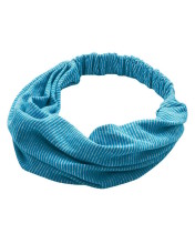 Bandeau cheveux chanvre coton bio bleu