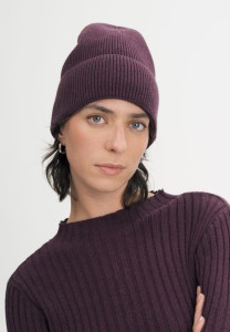 Bonnet coton bio prune