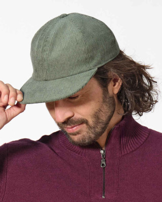 Casquette en velours écologique de chanvre et coton bio