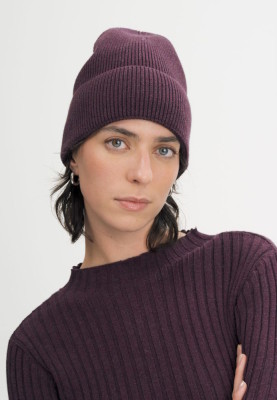 Bonnet coton bio prune