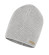 Bonnet coton bio et laine alpaga gris