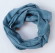 Foulard gaze de coton bio bleu Madness