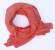 foulard en coton bio couleur corail