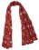 Foulard coton bio Madness rouge