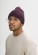 Bonnet en coton biologique couleur prune