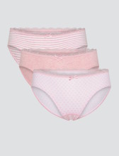 Culottes roses en coton bio gots pour fille