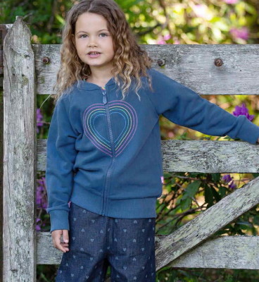 Sweat de qualité en coton biologique pour fille marque Kite