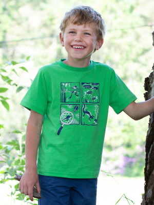 T-shirt bio pour garçon avec imprimé mare