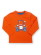 T-shirt orange garçon motif tracteur en coton bio gots