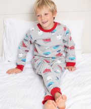 Pyjama coton biologique pour enfant véhicules de secours