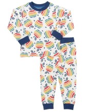 Pyjama enfant en coton bio avec motif pommes