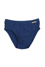 Slip garçon pur coton bio bleu marine