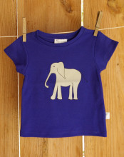 T-shirt bébé imprimé éléphant, coton bio