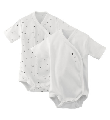 Body coton bio manches courtes