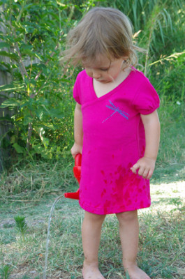 Robe coton bio petite fille