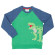 Sweat enfant coton biologique appliqué dinosaure