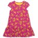 Robe rose en coton bio pour fille