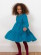 Robe d'hiver en velours pour fille - coton bio équitable