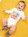 Body bébé en coton biologique avec imprimé animaux