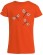T-shirt orange coton bio pour fille, imprimé libellules