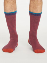 Chaussettes rayées homme en bambou