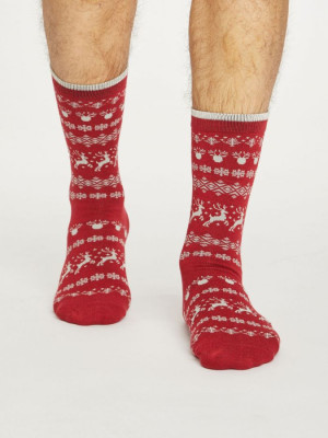 Chaussettes noël homme rennes