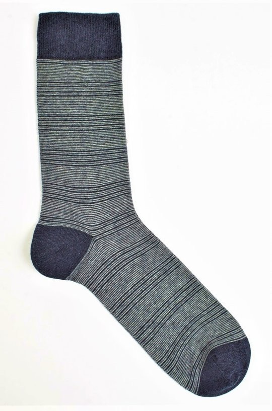 Chaussettes en laine pour homme Indigo