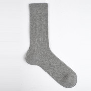 Chaussettes en coton bio équitable grises
