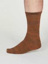 Chaussettes coton bio homme couleur ambre