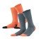 Chaussettes coton bio équitable homme gris et orange