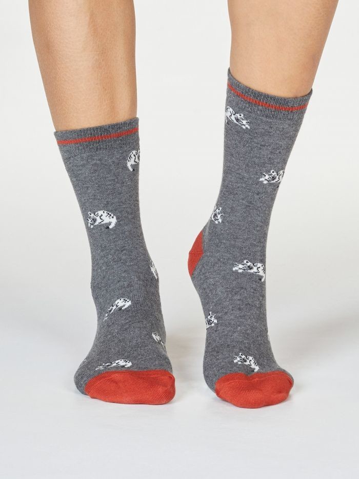 Chaussettes + ANTISLIP-Bio 12-18M- Ziggy Grey