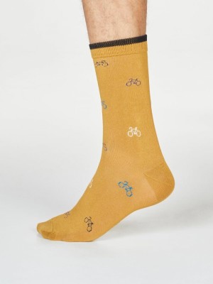 Chaussettes bambou écologique motif vélo